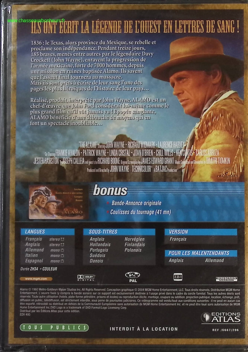 Alamo - John Wayne - DVD