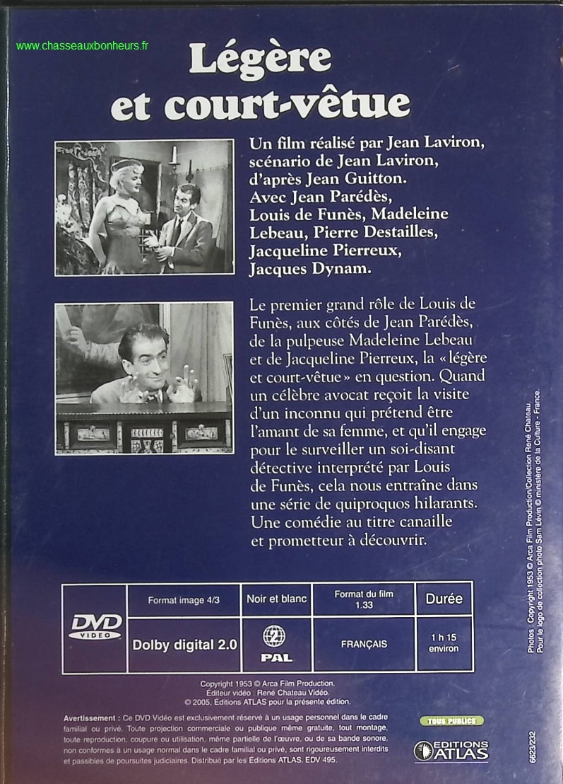 Légère et court vêtue - Louis de Funès - DVD
