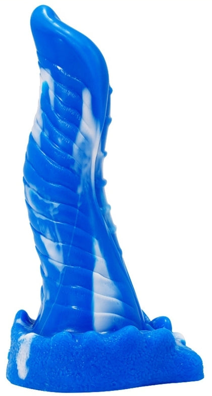 Gode Lizard 20 x 5cm Bleu-Blanc