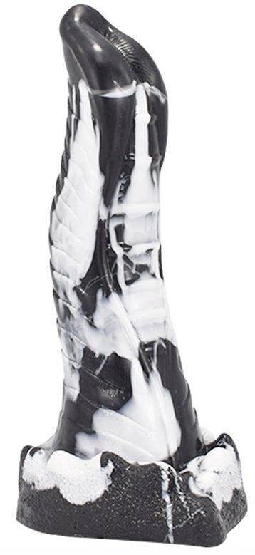 Gode Lizard 20 x 5cm Noir-Blanc