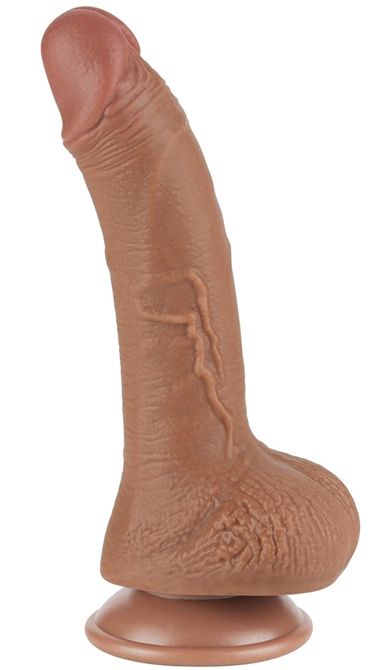 Gode Sliding Skin 14 x 3.5 cm Marron