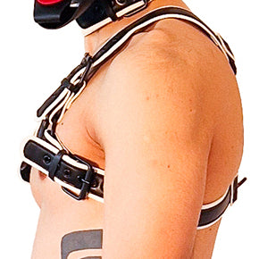 Harnais Puppy Harness  Noir-Blanc