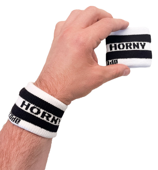 Bandeaux de poignets HORNY x2