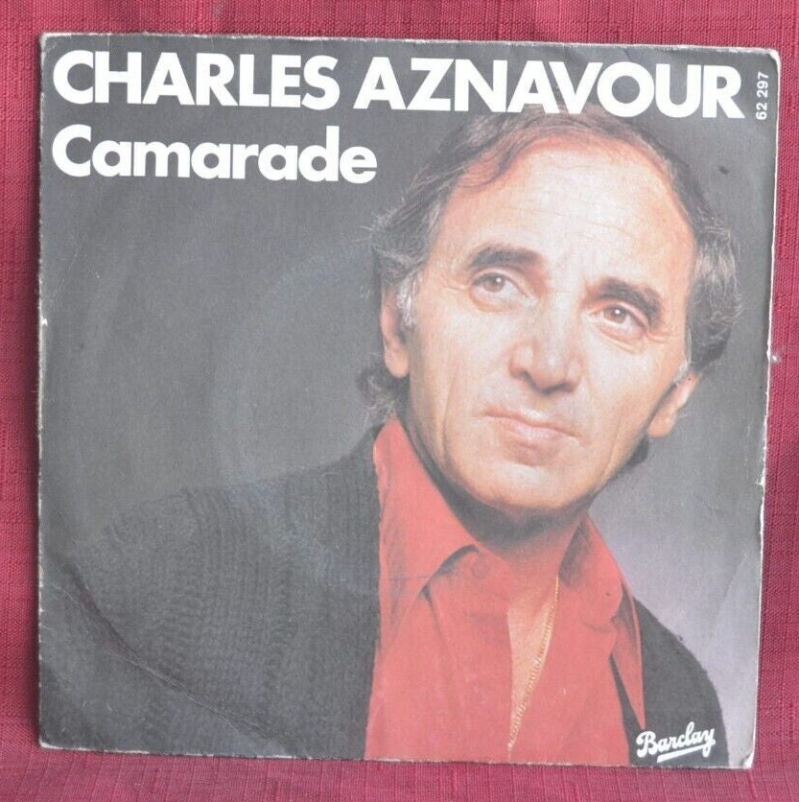 disque vinyle 45 tours - camarade charles aznavour