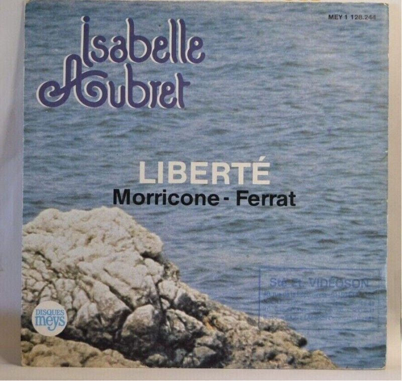 disque vinyle 45 tours - liberté isabelle aubret