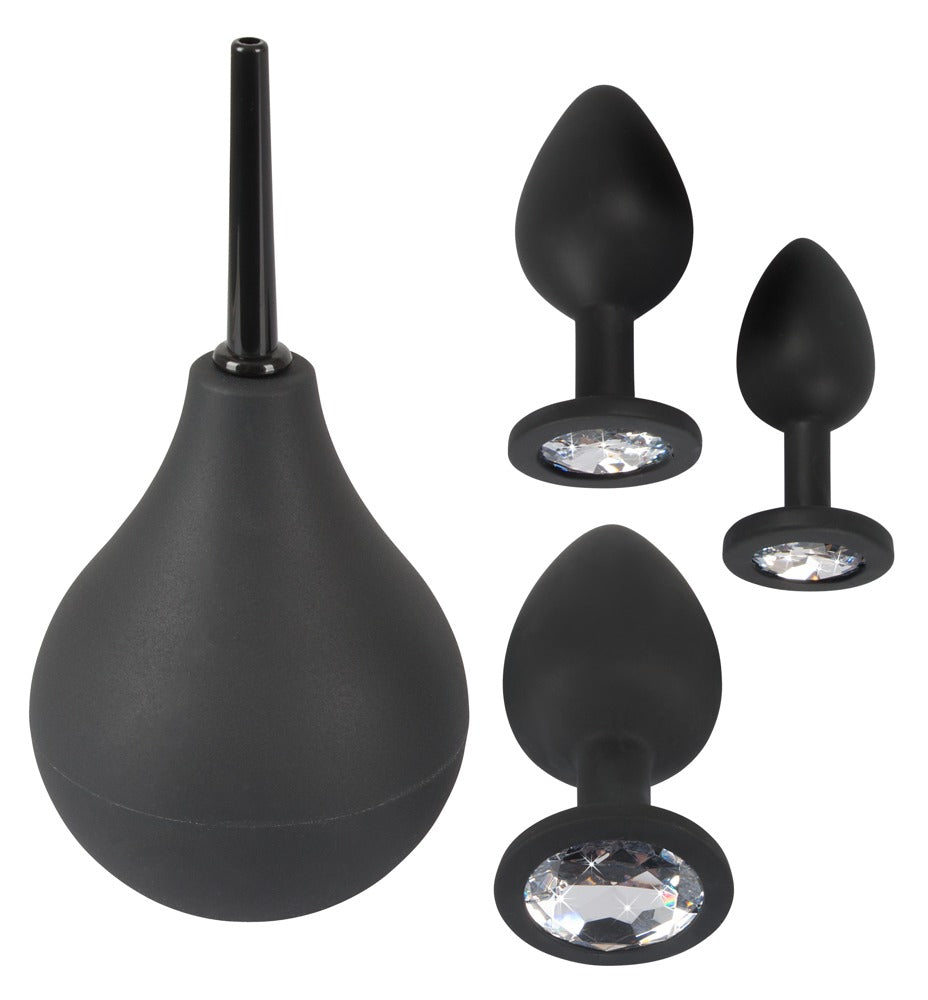 Kit 3 Plugs Bijou Velvet Jewel Noir