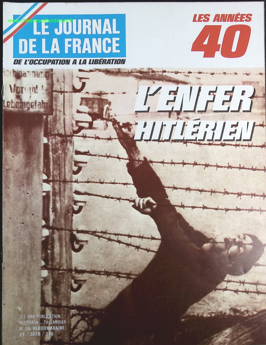 L'enfer Hitlérien - N° 178 - Le journal de la France les années 40 - Livre revue magazine