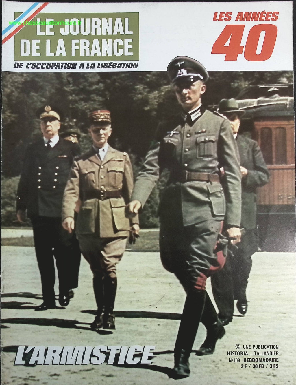 L'armistice - N° 109 - Le journal de la France les années 40 - Livre revue magazine