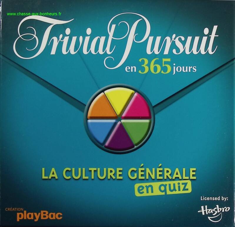 Trivial Pursuit - 365 Jours Pour Tester Sa Culture Générale - Play Bac - Livre