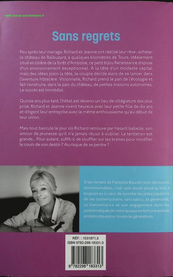 Sans regrets - Françoise Bourdin - Livre