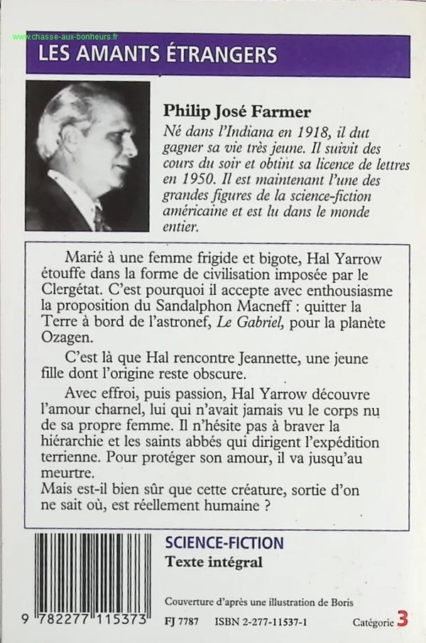 Les Amants étrangers - Philip José Farmer - livre