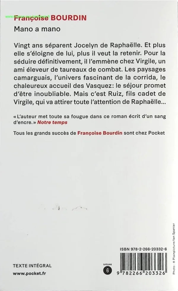 Mano a mano - Françoise Bourdin - livre