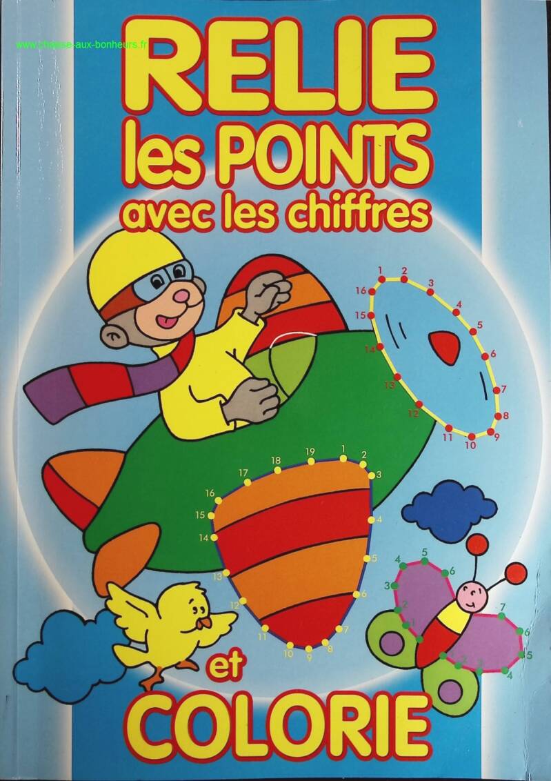 Relie les points avec les chiffres et colorie - livre