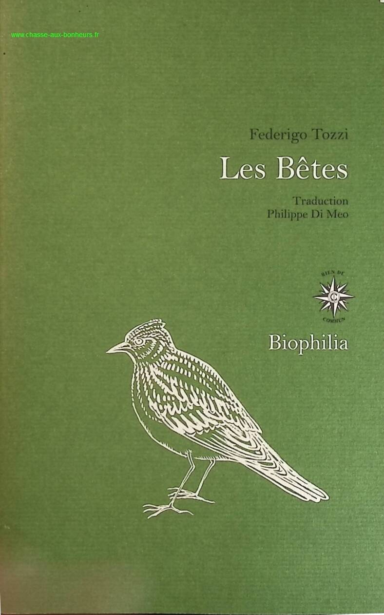 Les bêtes - Federigo Tozzi - livre