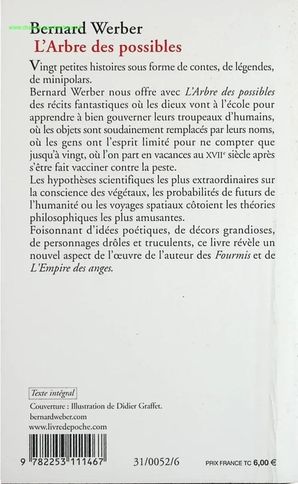 L'Arbre des possibles - Bernard Werber - livre