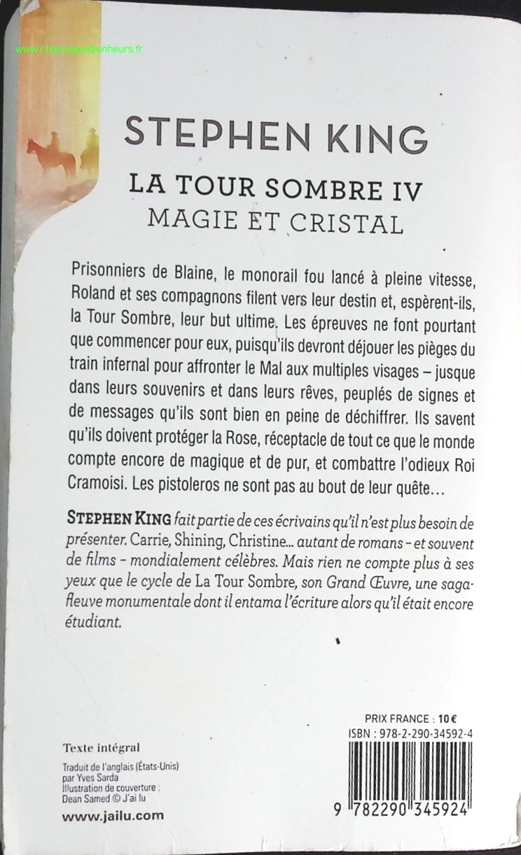 La Tour Sombre - Tome 4 - Magie Et Cristal - Stephen King - livre
