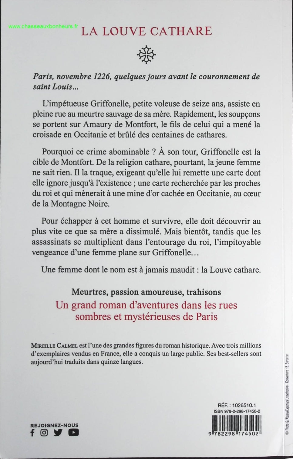 La louve cathare - Tome 1 - Mireille Calmel - livre