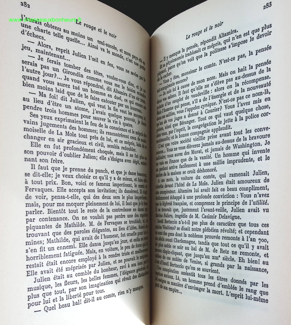 Le rouge et le noir - Stendhal - livre