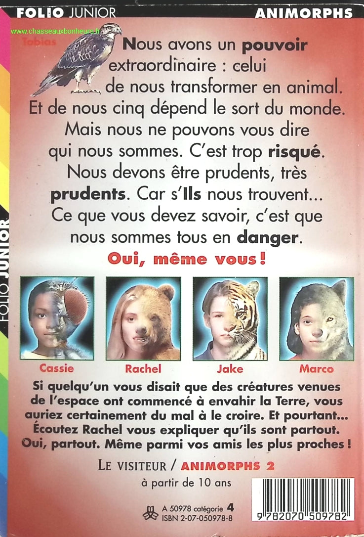Le Visiteur - Animorphs - K. A. Applegate - livre