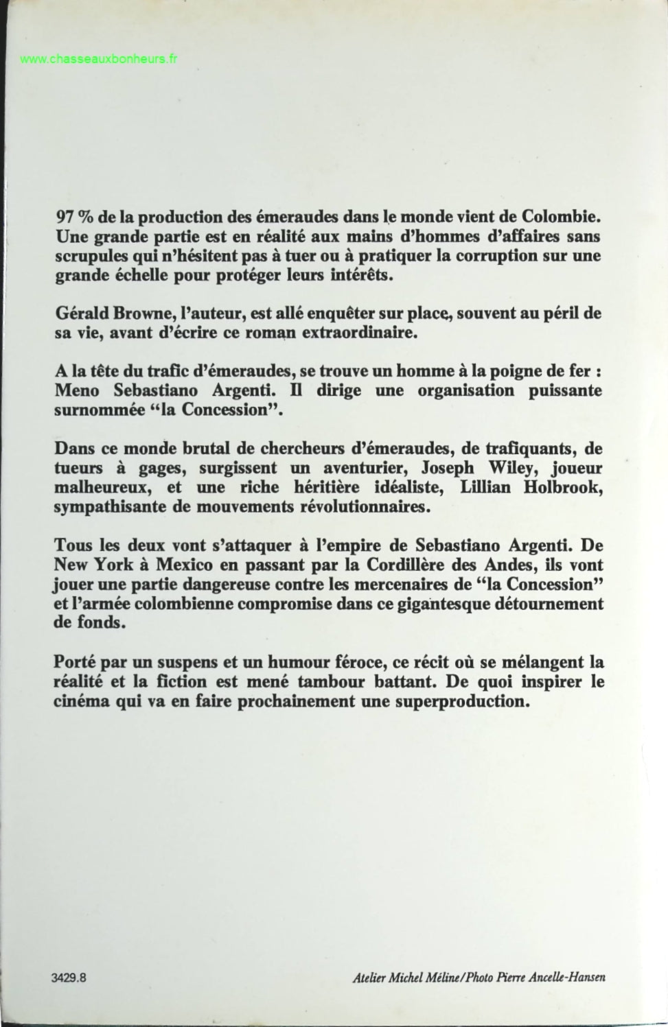 Emeraudes - Browne Gérald - livre