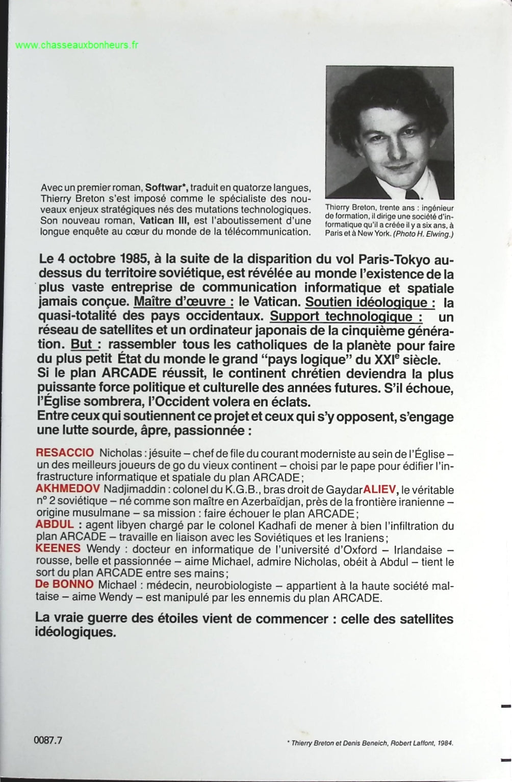 Vatican III - Thierry Breton - livre