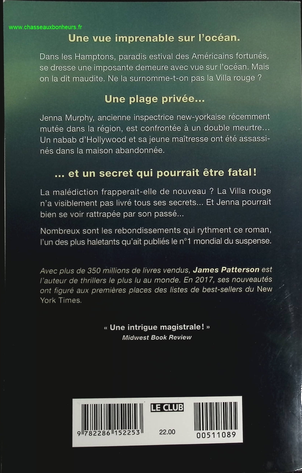 La villa rouge - James Patterson - livre