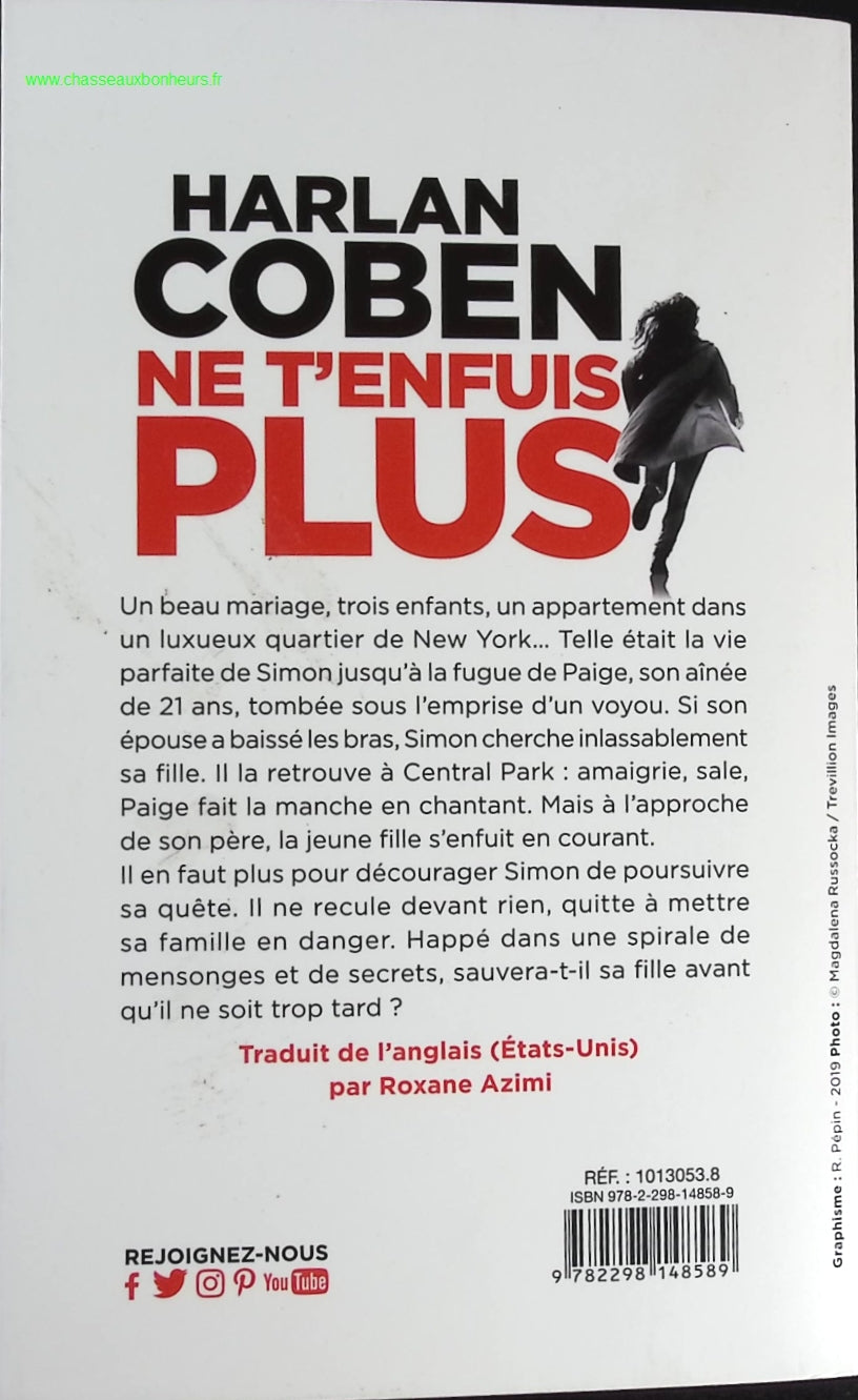 Ne t'enfuis plus - Harlan Coben - livre