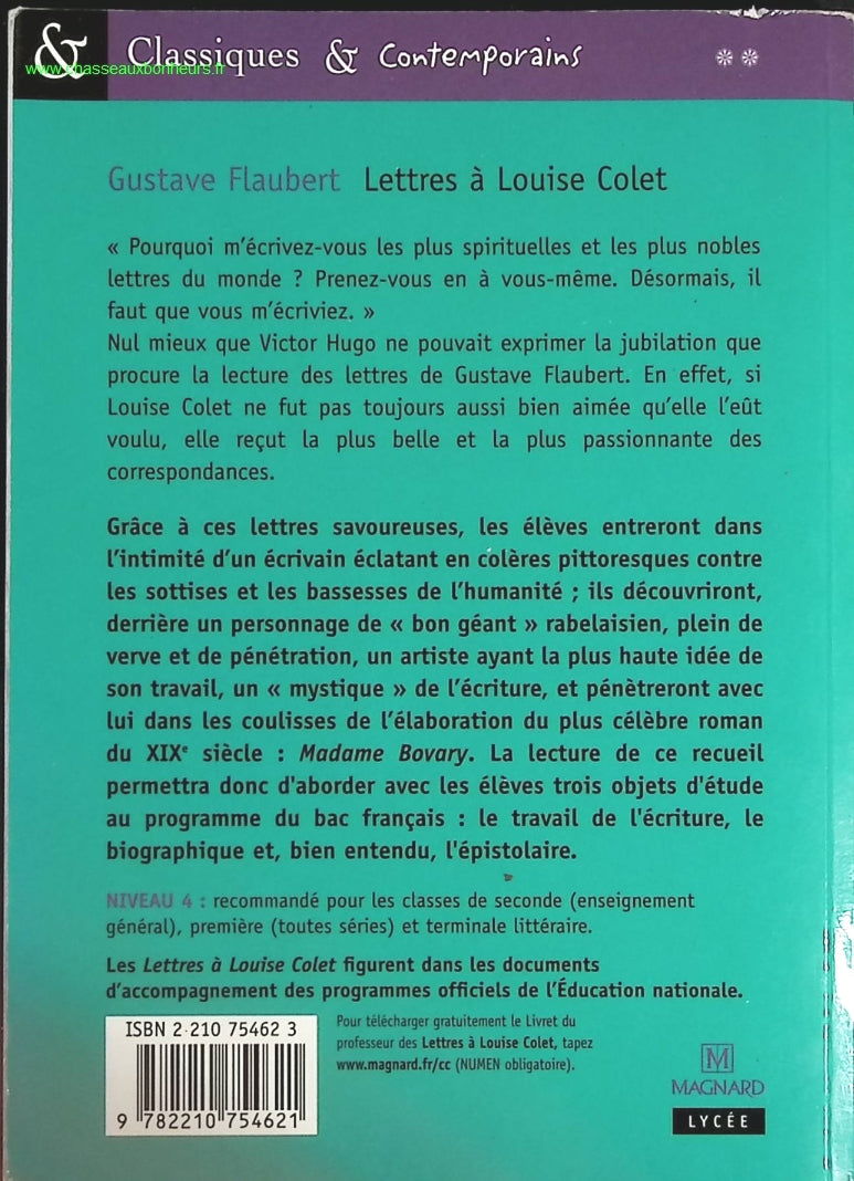 Lettres A Louise Colet - Gustave Flaubert - livre