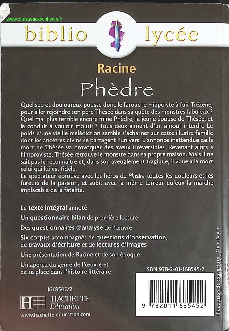 Phèdre - Racine - livre