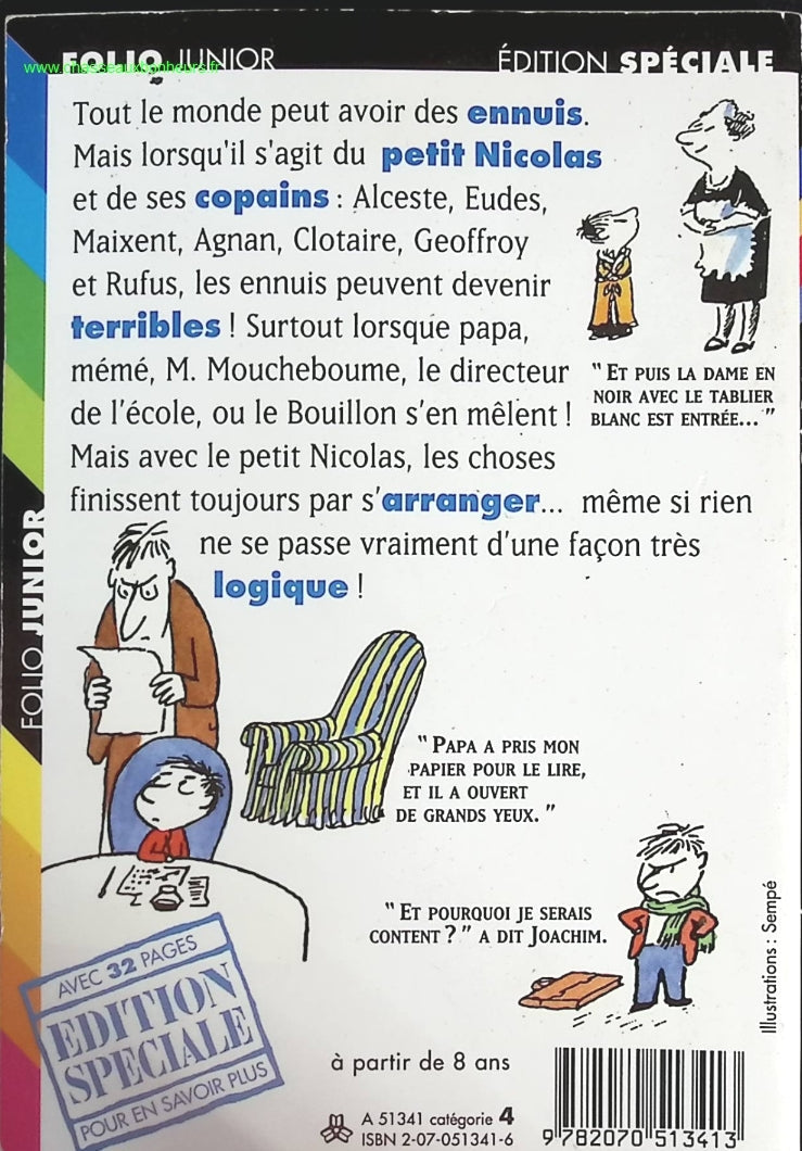 Le Petit Nicolas A Des Ennuis - Jean-Jacques Sempé, René Goscinny - livre