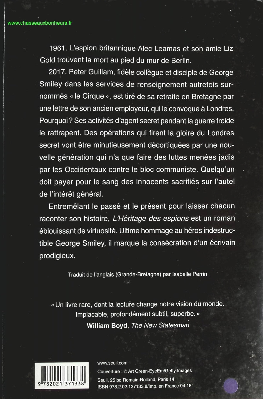 L'Héritage des espions - John le Carré - livre