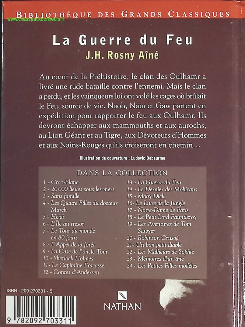 La guerre du feu - J-H Rosny Aîné - livre