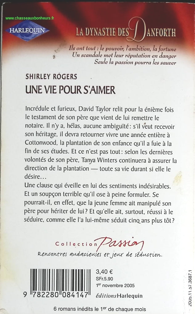 Une vie pour s'aimer - Shirley Rogers - livre