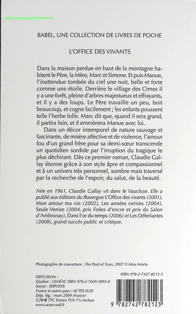 L'Office des vivants - Claudie Gallay - livre