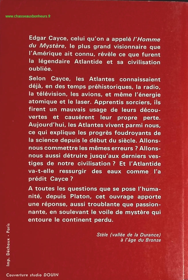 Visions de l'Atlantide - Edgar Cayce - livre