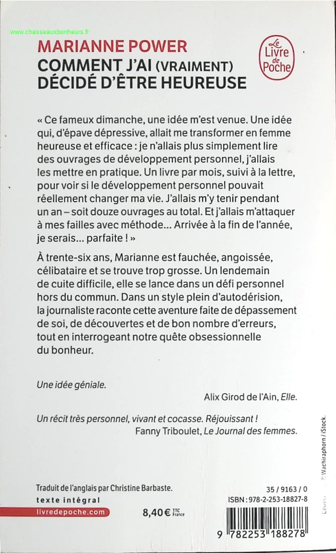 Comment j'ai (vraiment) décidé d'être heureuse - Marianne Power - livre