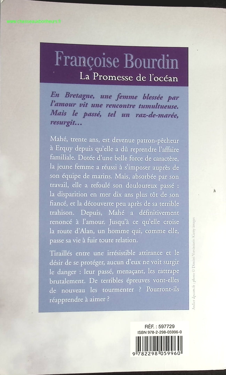 La promesse de l'océan - Françoise Bourdin - Livre