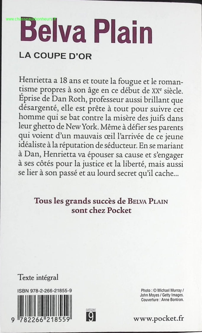 La coupe d'or - Belva Plain - livre