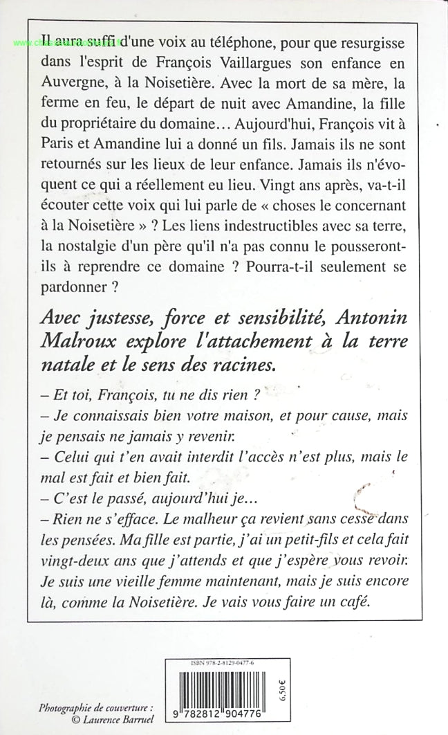 La Noisetière - Antonin Malroux - livre