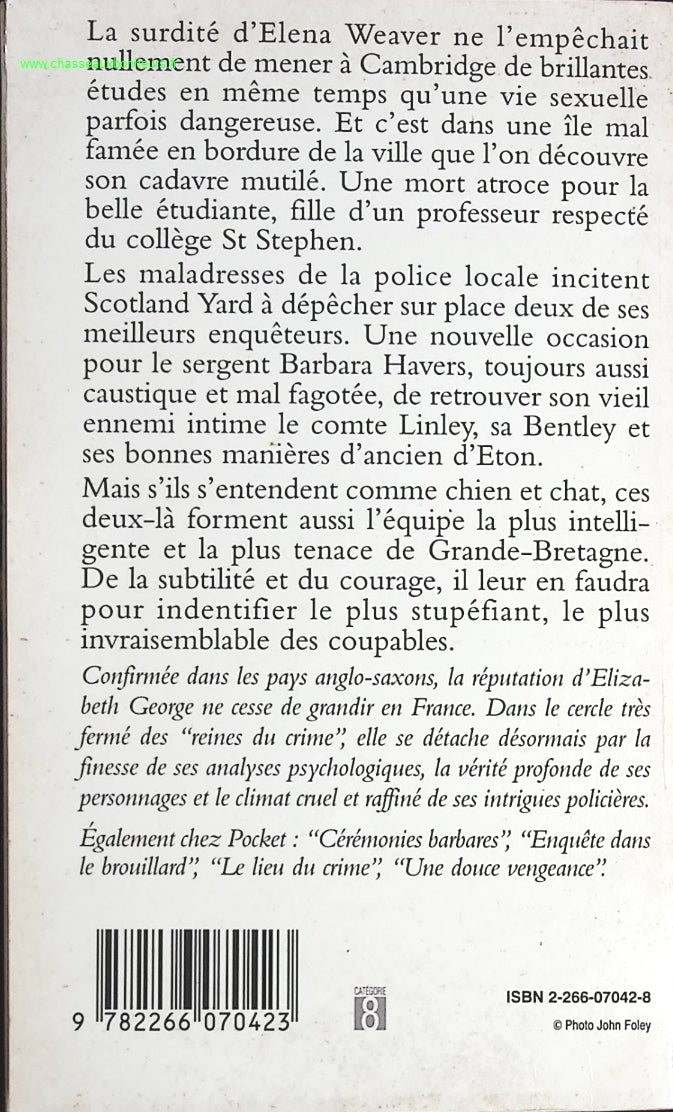 Pour solde de tout compte - Elizabeth George - livre