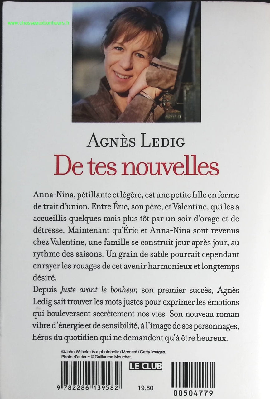 De tes nouvelles - Agnès Ledig - livre