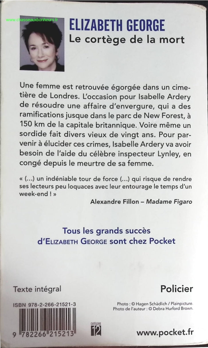 Le cortège de la mort - Elizabeth George - livre