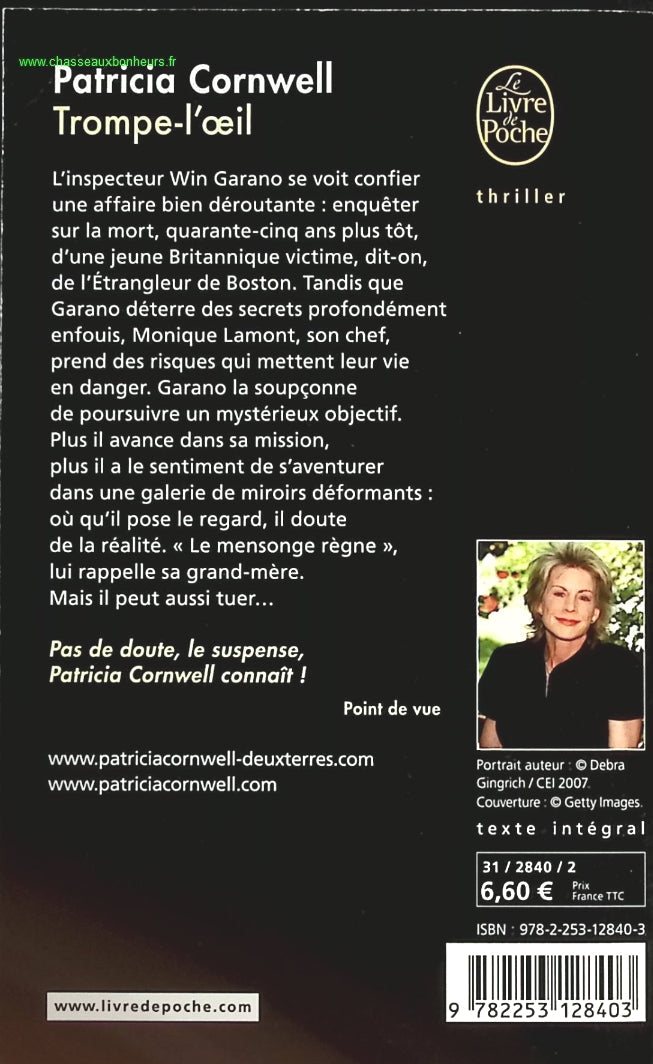 Trompe l'oeil - Patricia Cornwell - livre