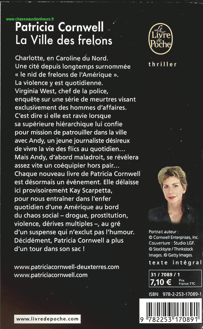 La Ville des frelons - Patricia Cornwell - livre