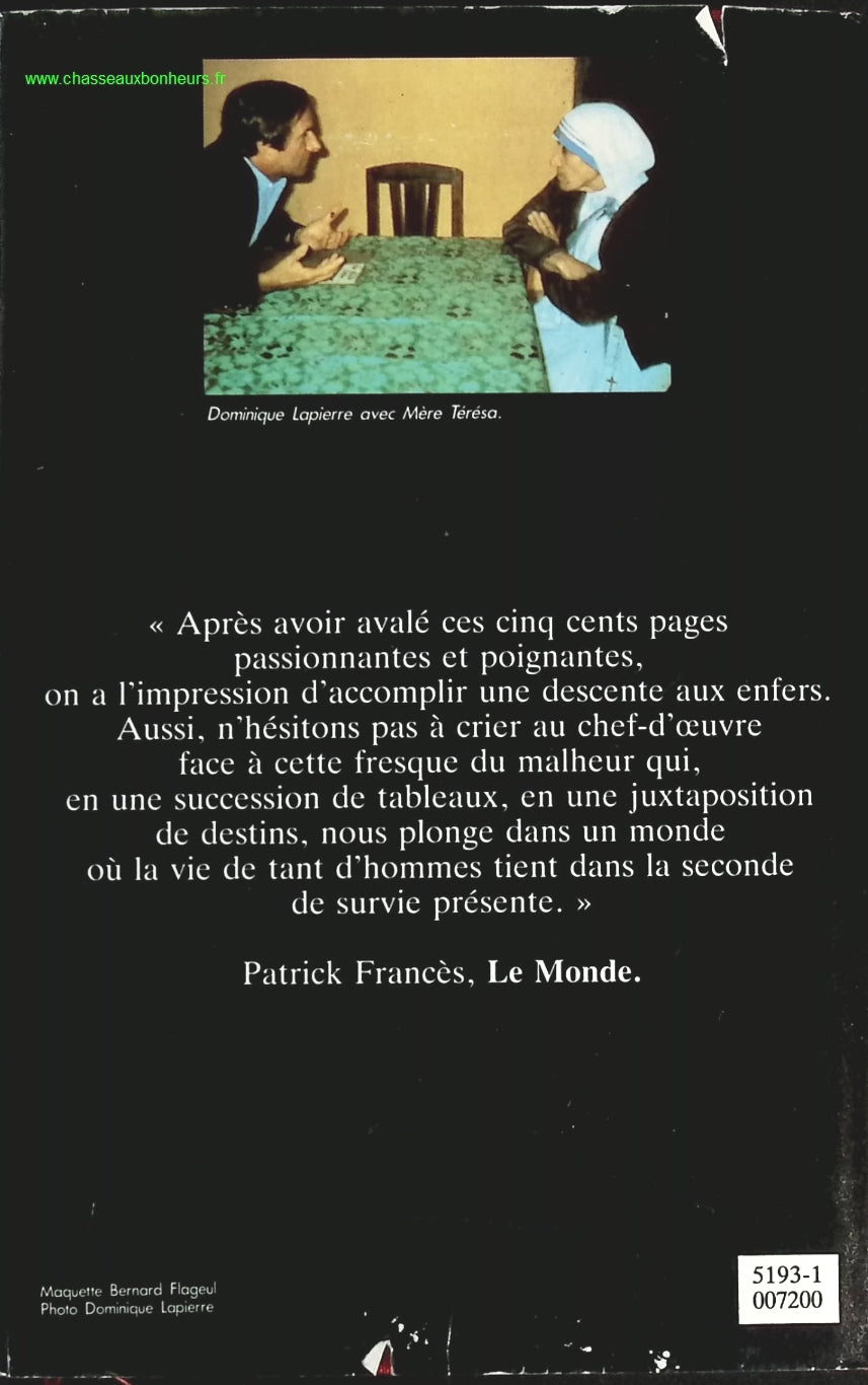 La cité De La Joie - Dominique Lapierre - livre