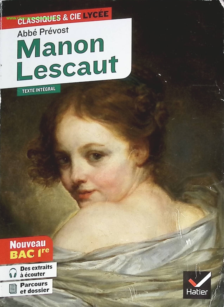 Manon Lescaut - Antoine François Prévost - livre