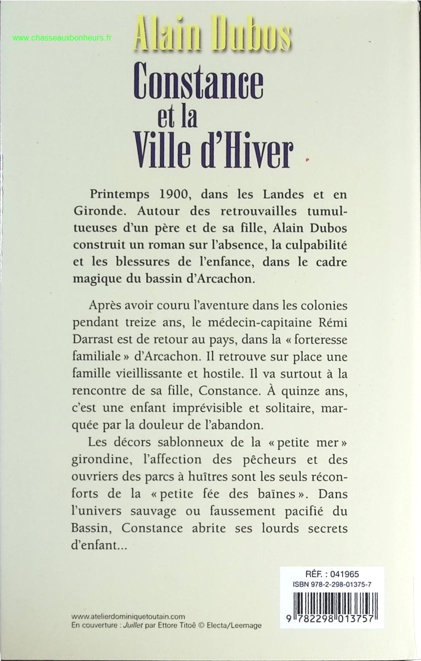 Constance et la ville en hiver - Alain Dubos - livre