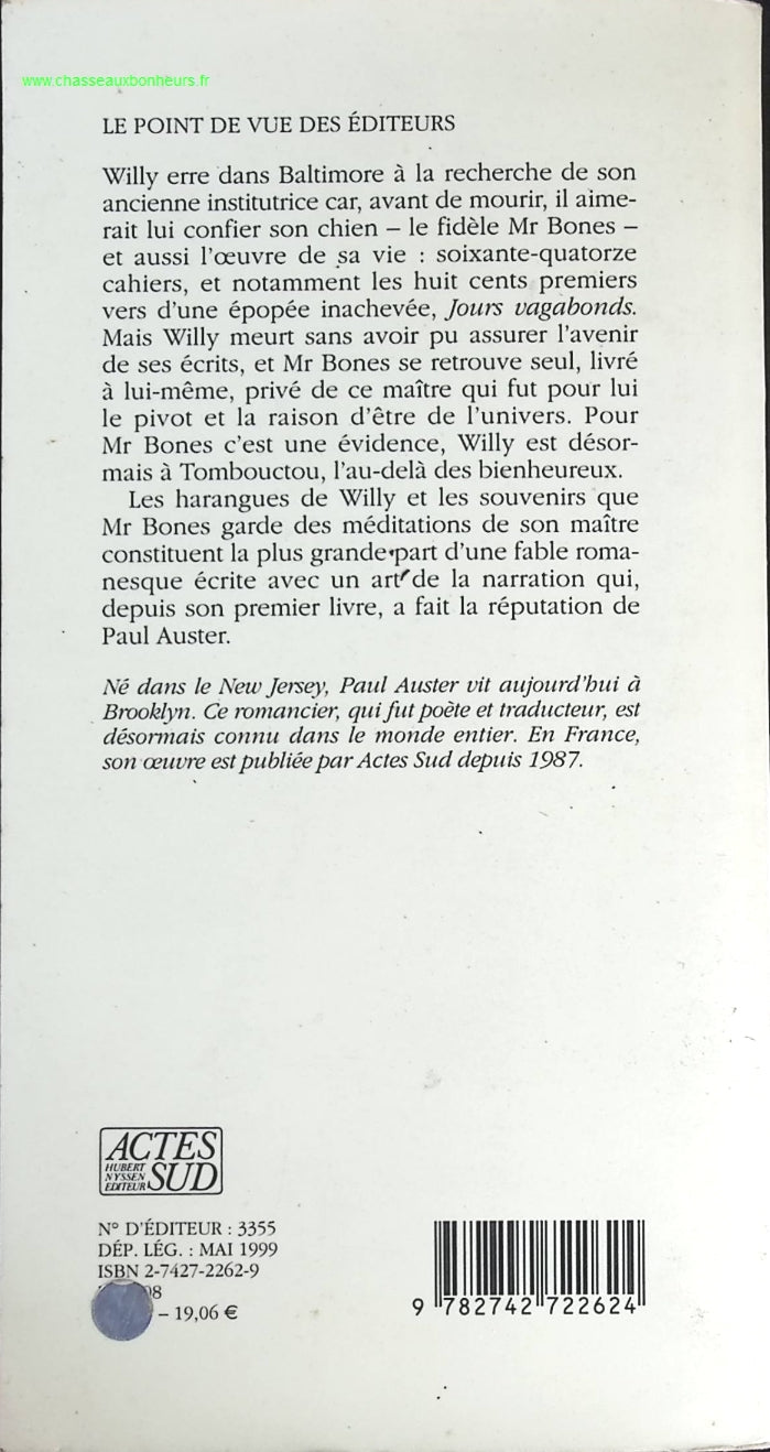 Tombouctou - Paul Auster - livre