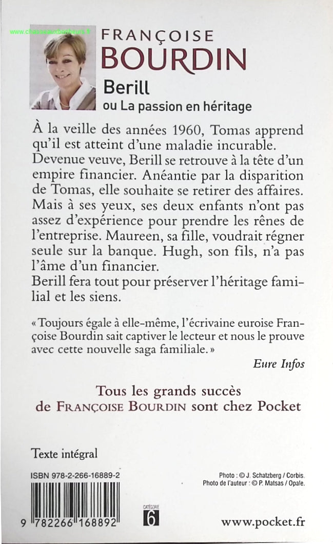 Berill ou la passion en héritage - Françoise Bourdin - livre