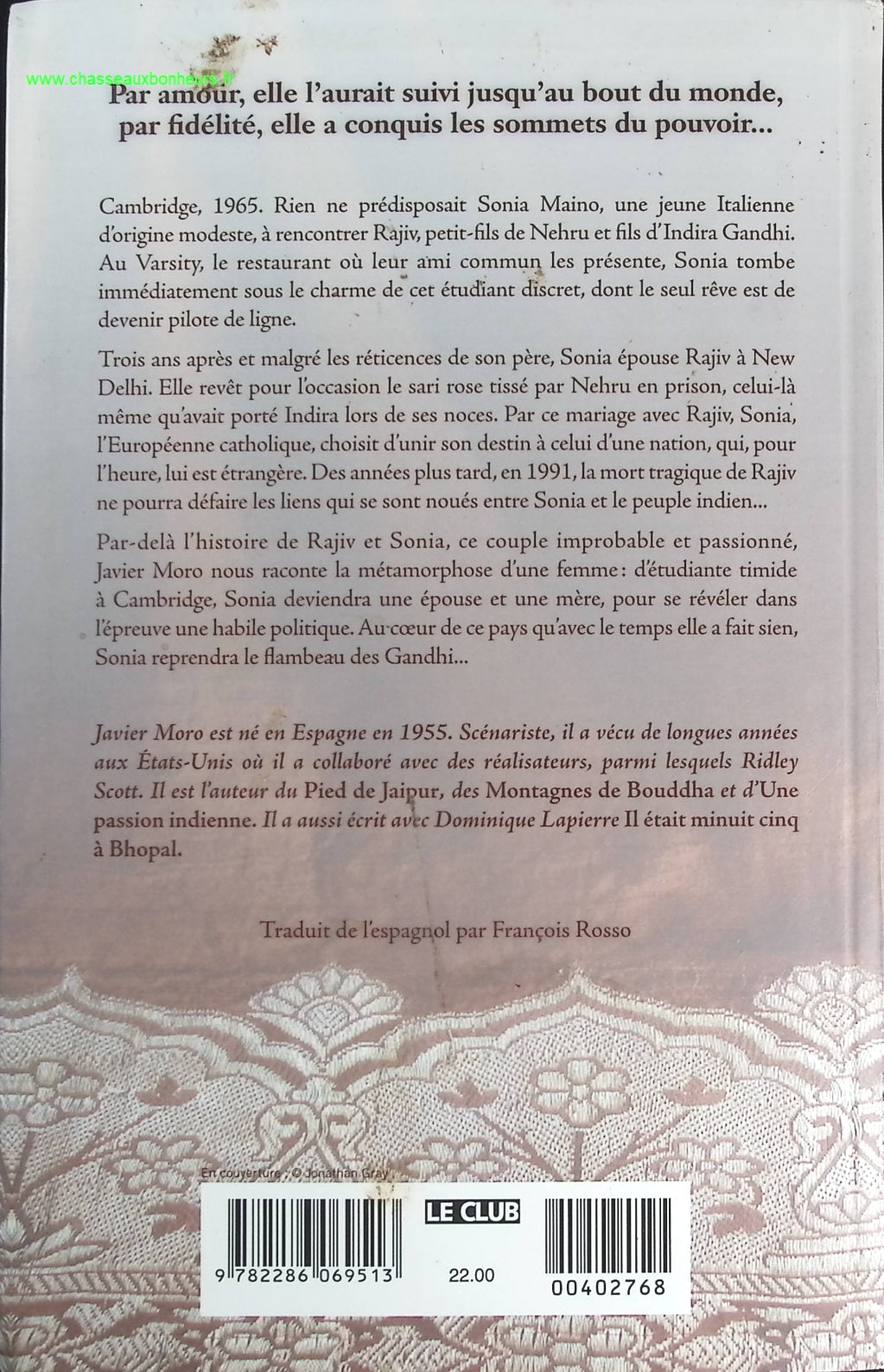 Le sari rose - Javier Moro - livre